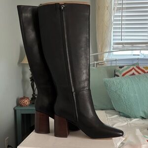 Calvin Klein Black Heeled Boots